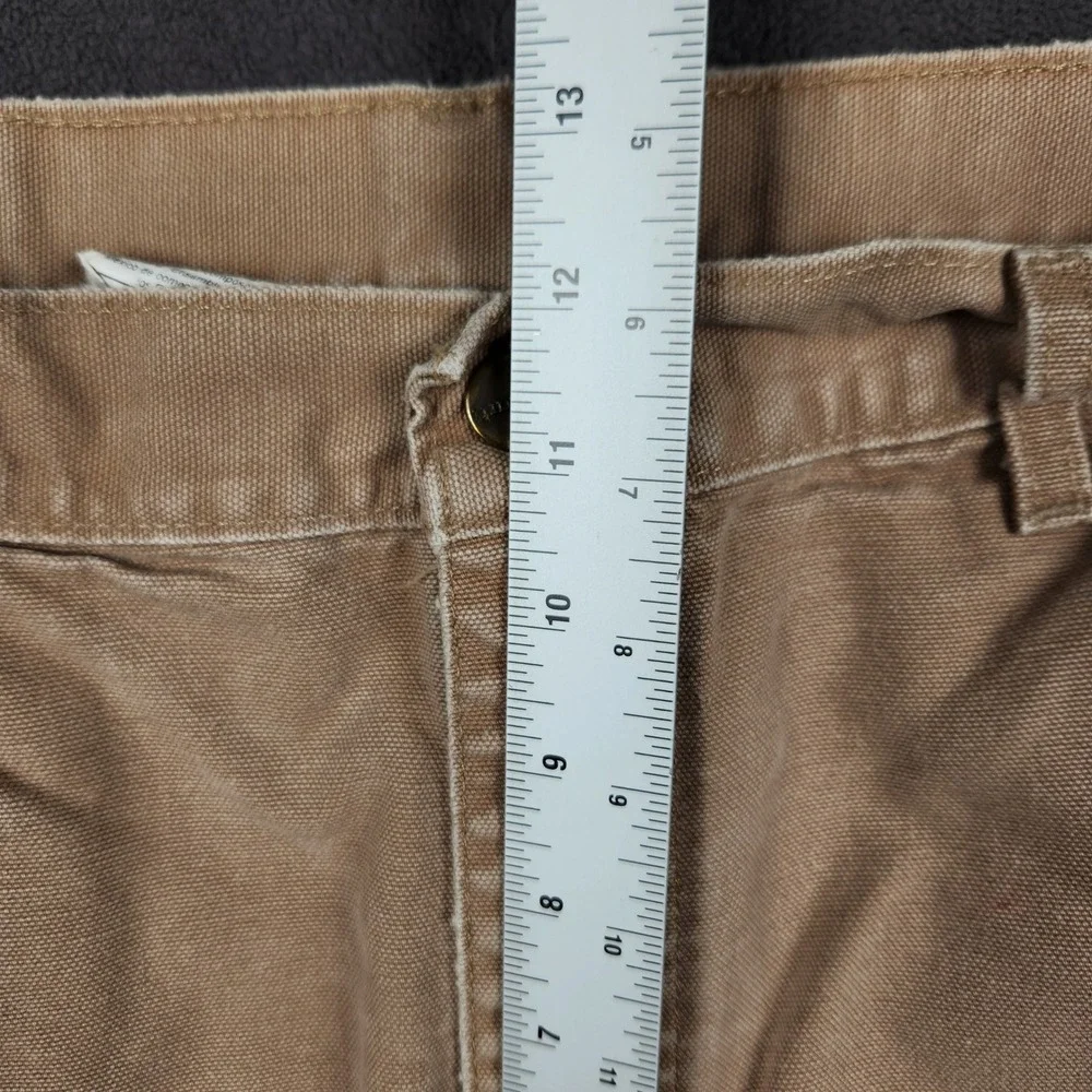 Vintage Carhartt Washed Duck Work Shorts Mens 32 Tan Canvas B25 SDL Workwear